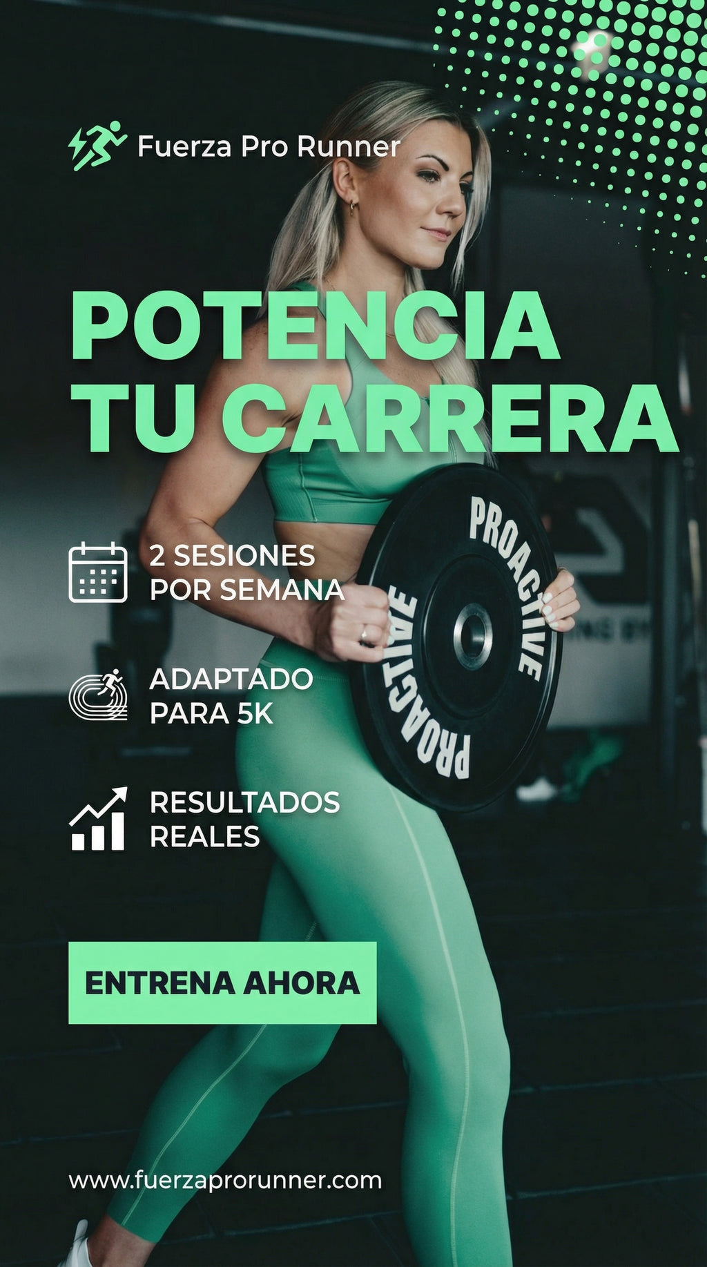 FuerzaProRunner 5K – Mejora tu Marca con  Entrenamiento de Fuerza de Nivel élite.
